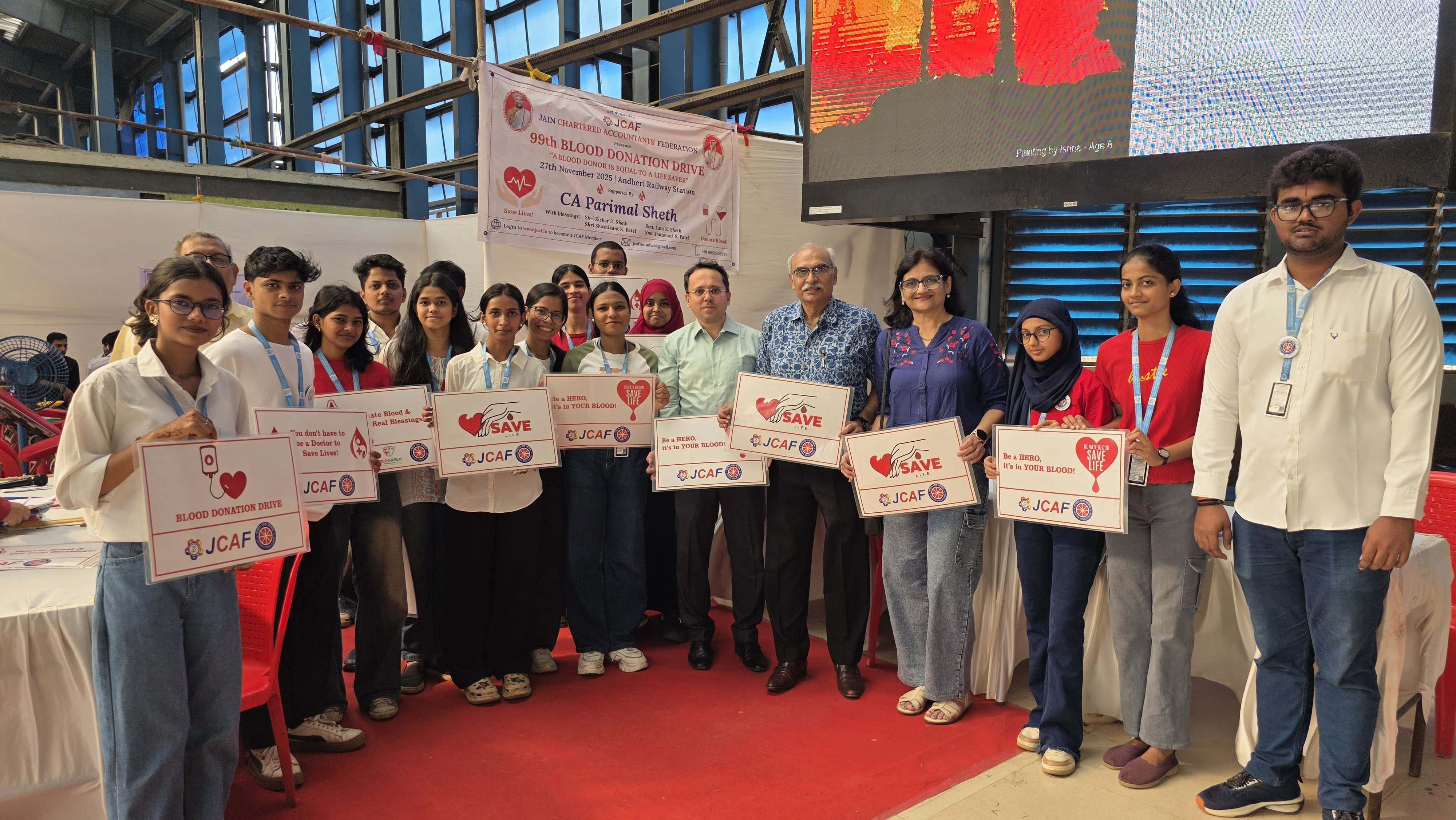 99th Blood Donation Drive at Andheri Railway Station