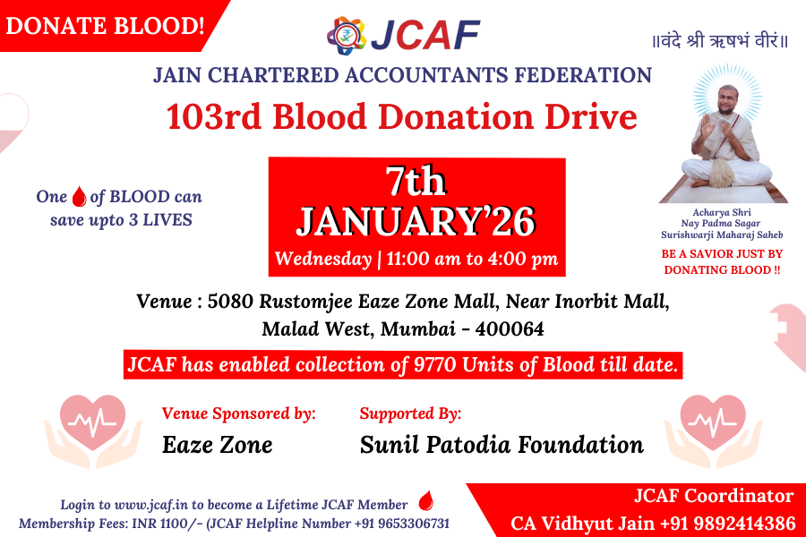 103rd Blood Donation Drive at 5080 Rustomjee Eaze Zone Mall, Near Inorbit Mall, Malad West, Mumbai - 400064