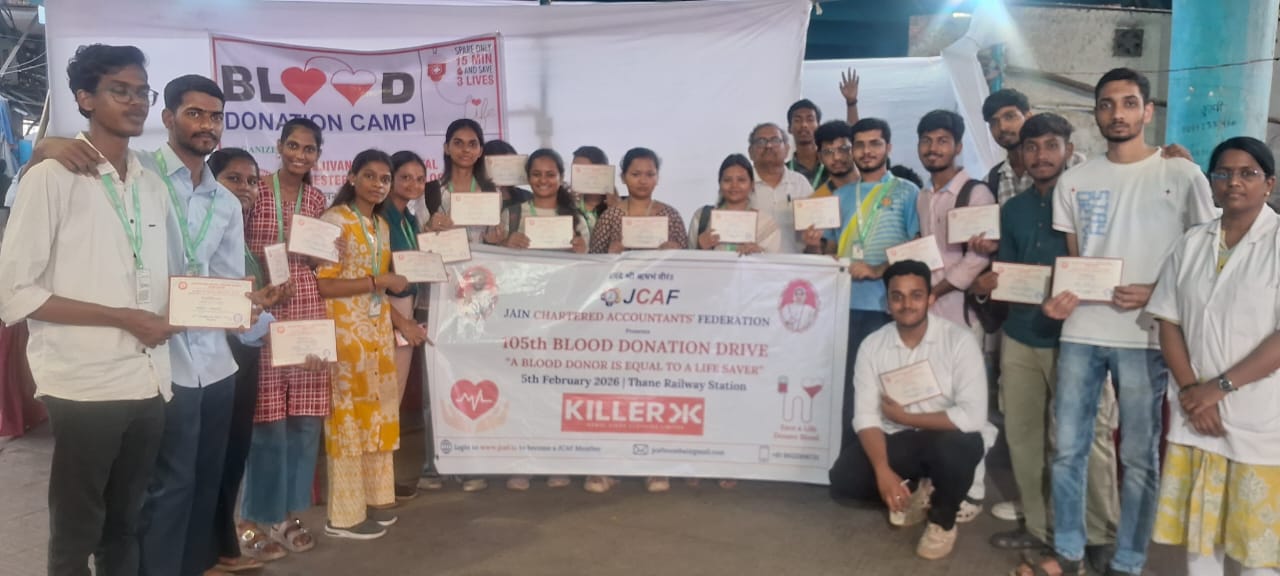 105th Blood Donation Drive at Thane Railway Station