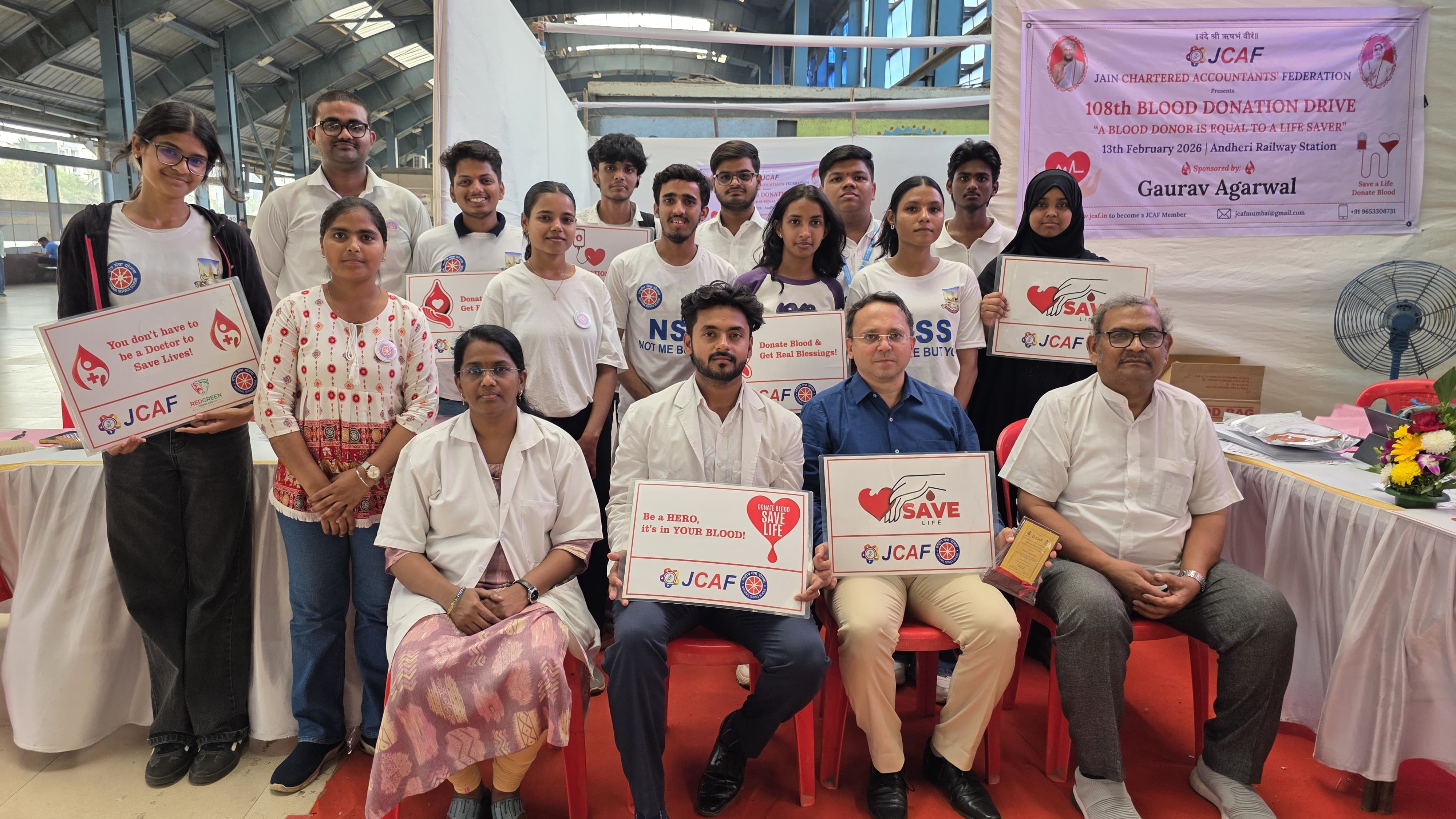 108th Blood Donation Drive at Andheri Railway Station