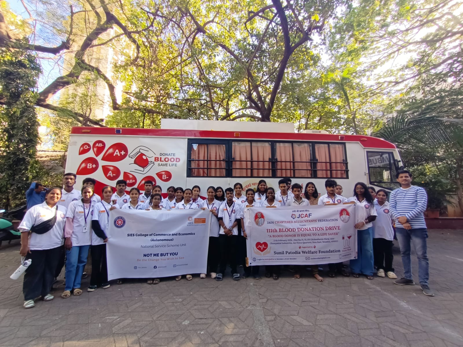 111th Blood Donation Drive at Plot No.71, 72, TV Chidambaran Marg, near Champaklal Industries, Air Force Quarters, Sion East - 400022