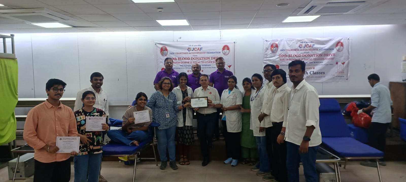 110th Blood Donation Drive at JKSC BORIVALI, Landmark Building, 4th Floor, Near Ganjawala Petrol Pump,  SV Road, Borivali West, Mumbai - 400091